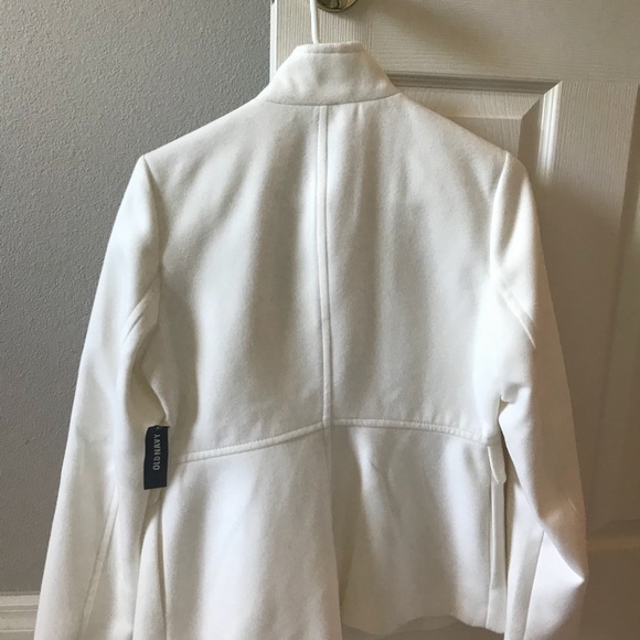 Old Navy White Peacoat. Size Small - Picture 3 of 4